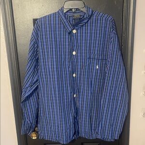 Polo by Ralph Lauren Men's Blue Striped Shirt